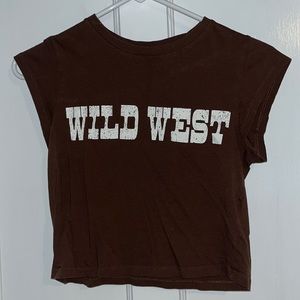 Graphic tee crop top